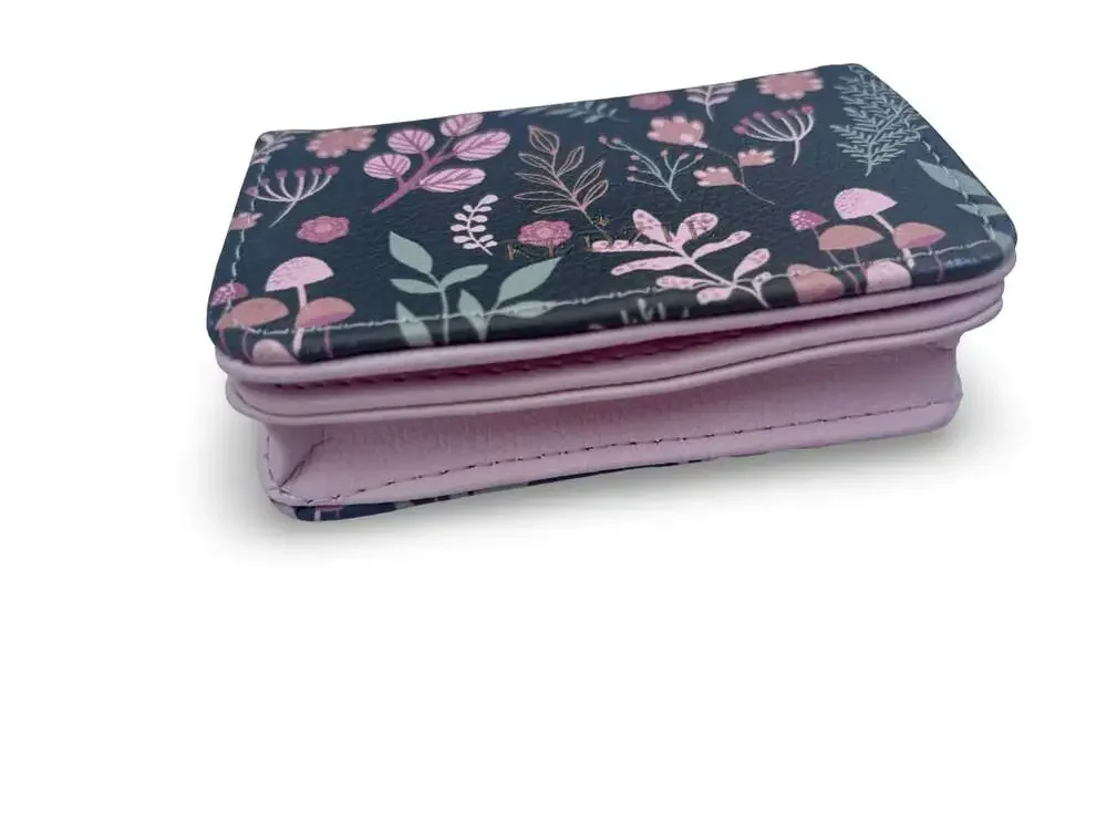 Kedzie Essentials Only Cash and Card Wallet Floral Mushroom Print